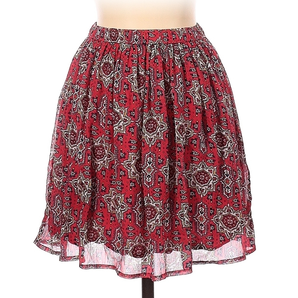 Hollister Red Floral Miniskirt - Size Small